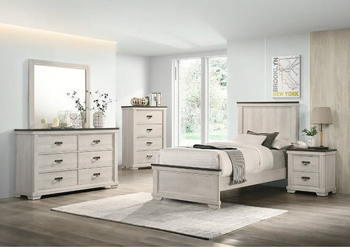 Crown Mark Furniture Leighton 4 Drawer Chest in White -  Chapter 11 Furniture (Lewiston, Maine)