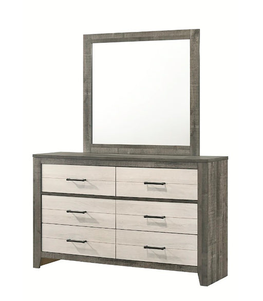 Crown Mark Furniture Rhett Dresser Mirror in Gray -  Chapter 11 Furniture (Lewiston, Maine)