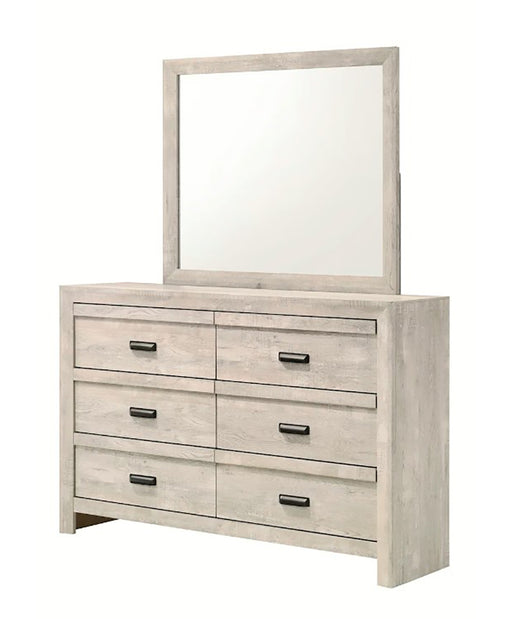 Crown Mark Furniture Valor Dresser Mirror in Gray -  Chapter 11 Furniture (Lewiston, Maine)