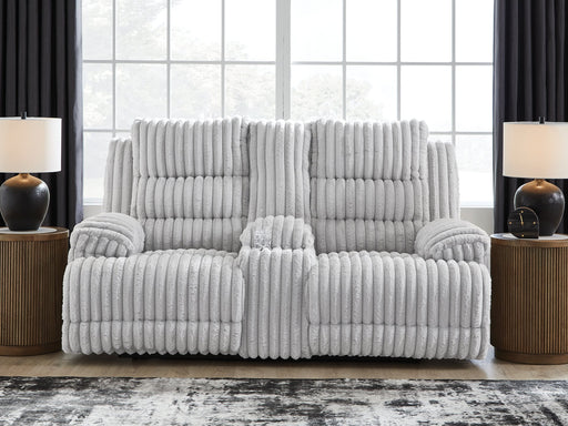Rhines Falls Power Reclining Loveseat with Console -  Chapter 11 Furniture (Lewiston, Maine)