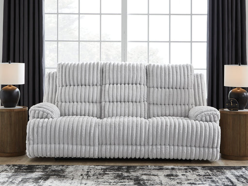Rhines Falls Power Reclining Sofa with Drop Down Table -  Chapter 11 Furniture (Lewiston, Maine)