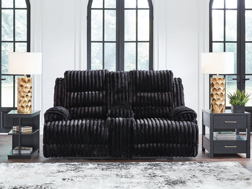 Rhine Falls Reclining Loveseat with Console -  Chapter 11 Furniture (Lewiston, Maine)
