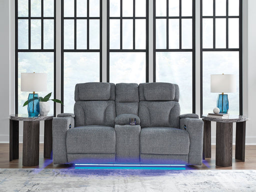 Studio Cave Power Reclining Loveseat with Console -  Chapter 11 Furniture (Lewiston, Maine)