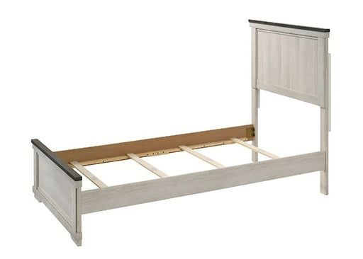 Crown Mark Furniture Leighton Twin Panel Bed in White B8180-T -  Chapter 11 Furniture (Lewiston, Maine)