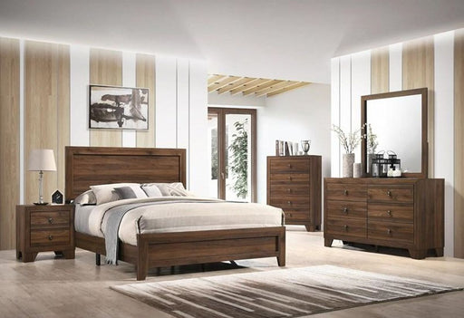 Crown Mark Millie Full Panel Bed in Brown Cherry -  Chapter 11 Furniture (Lewiston, Maine)