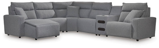 ModMax II Reclining Sectional with Chaise and Audio Console -  Chapter 11 Furniture (Lewiston, Maine)