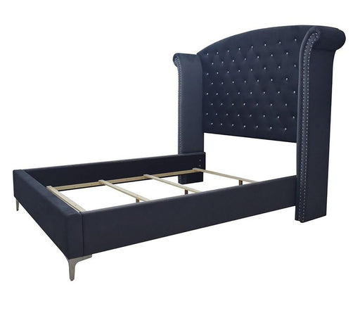 Crown Mark Furniture Lucinda King Upholstered Panel Bed in Gray B9260-K -  Chapter 11 Furniture (Lewiston, Maine)