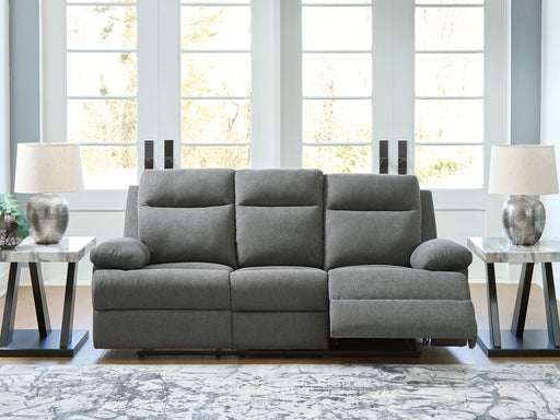 Side-Swipe Reclining Sofa with Drop Down Table -  Chapter 11 Furniture (Lewiston, Maine)