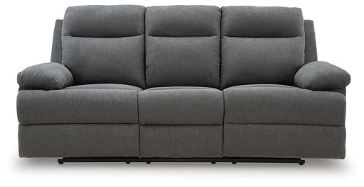 Side-Swipe Reclining Sofa with Drop Down Table -  Chapter 11 Furniture (Lewiston, Maine)