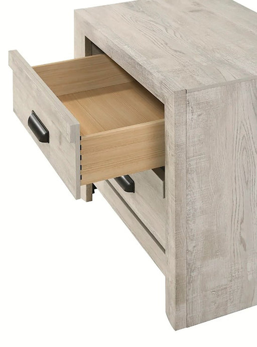 Crown Mark Furniture Valor 2 Drawer Nightstand in Gray -  Chapter 11 Furniture (Lewiston, Maine)