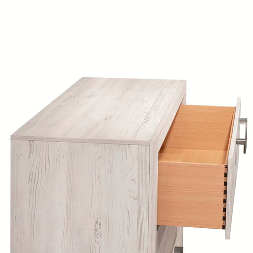 Crown Mark Furniture Veda 2 Drawer Nightstand in Beige -  Chapter 11 Furniture (Lewiston, Maine)