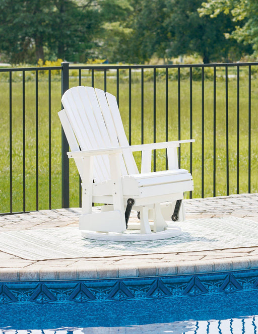 Hyland wave Outdoor Swivel Glider Chair -  Chapter 11 Furniture (Lewiston, Maine)