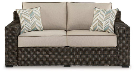 Coastline Bay Outdoor Loveseat with Cushion -  Chapter 11 Furniture (Lewiston, Maine)
