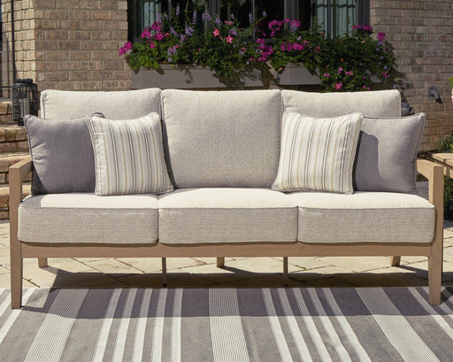 Hallow Creek Outdoor Sofa with Cushion -  Chapter 11 Furniture (Lewiston, Maine)