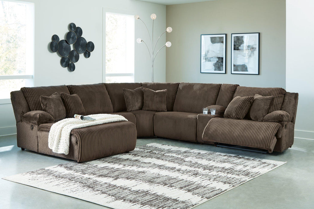 Top Tier Reclining Sectional with Chaise -  Chapter 11 Furniture (Lewiston, Maine)