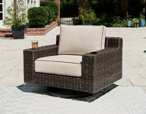 Coastline Bay Outdoor Swivel Lounge with Cushion -  Chapter 11 Furniture (Lewiston, Maine)