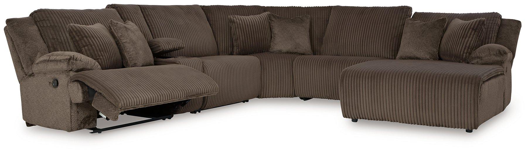 Top Tier Reclining Sectional with Chaise -  Chapter 11 Furniture (Lewiston, Maine)