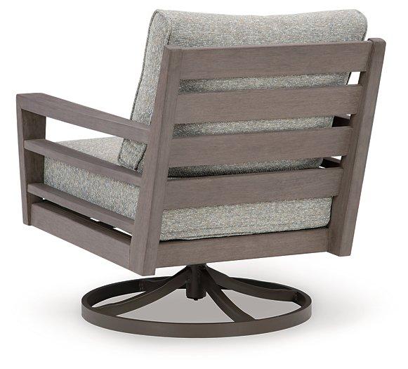 Hillside Barn Outdoor Swivel Lounge with Cushion -  Chapter 11 Furniture (Lewiston, Maine)