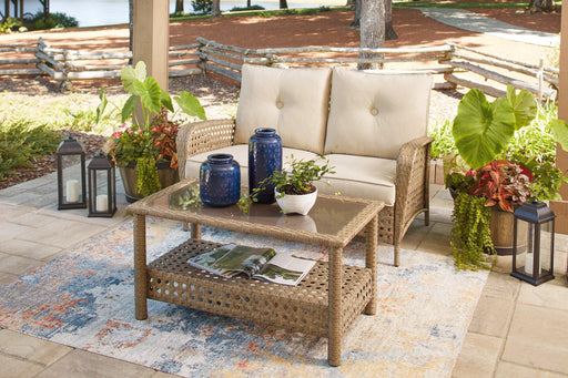 Braylee Outdoor Loveseat with Table (Set of 2) -  Chapter 11 Furniture (Lewiston, Maine)