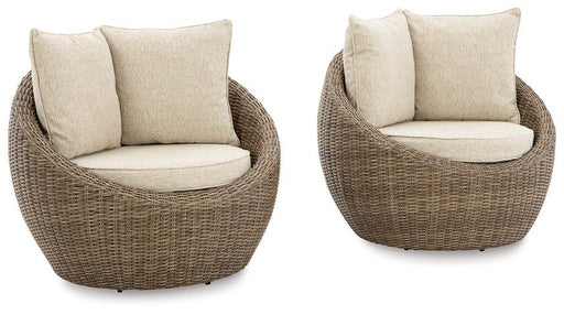 Danson Swivel Lounge with Cushion (Set of 2) -  Chapter 11 Furniture (Lewiston, Maine)