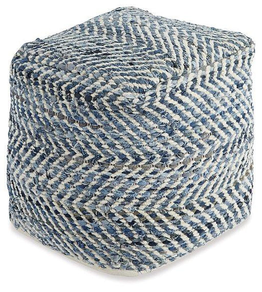 Chevron Pouf -  Chapter 11 Furniture (Lewiston, Maine)