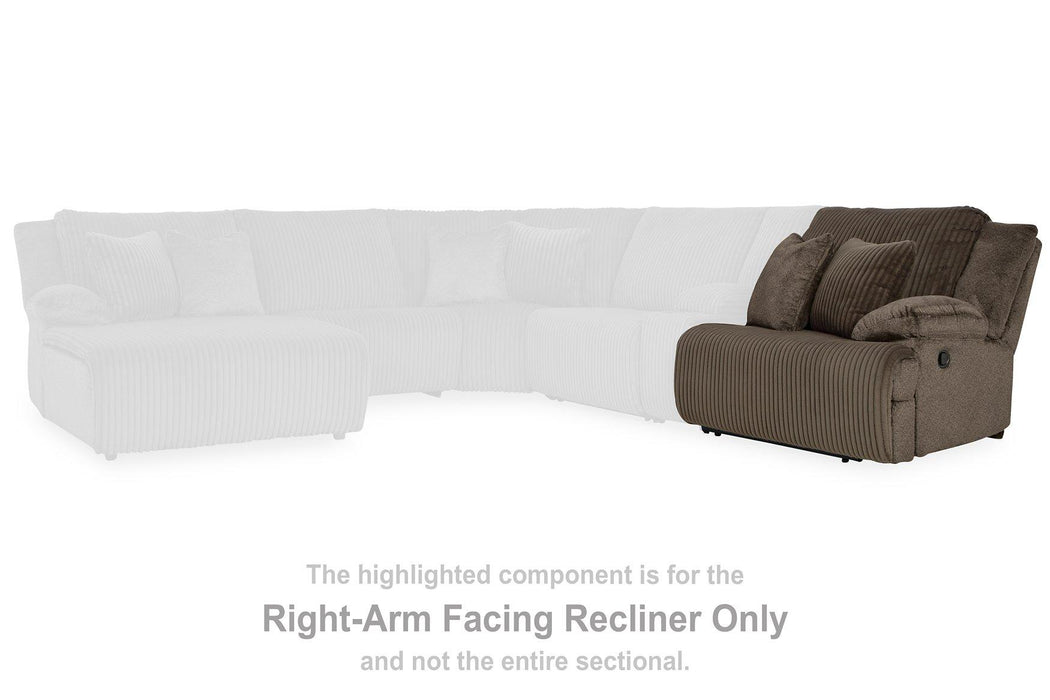 Top Tier Reclining Sectional with Chaise -  Chapter 11 Furniture (Lewiston, Maine)