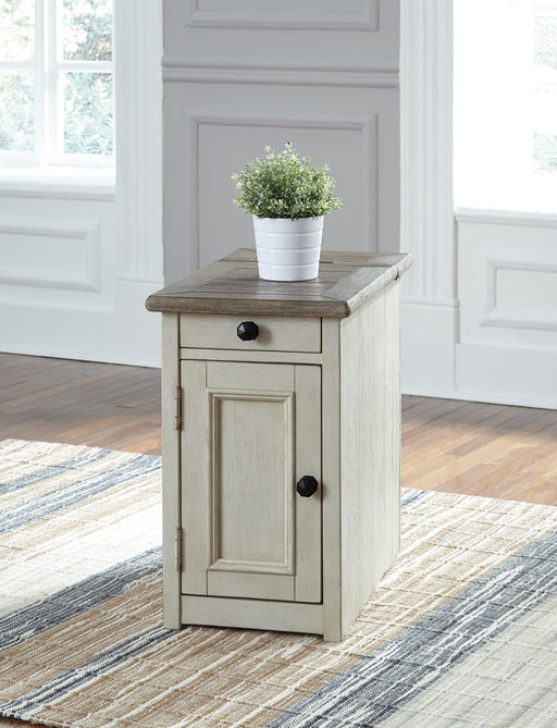 Bolanburg Chairside End Table with USB Ports & Outlets -  Chapter 11 Furniture (Lewiston, Maine)