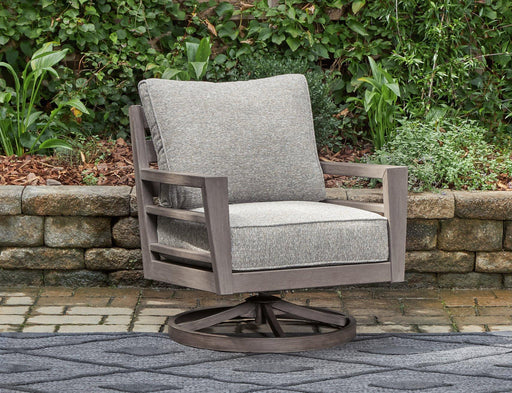 Hillside Barn Outdoor Swivel Lounge with Cushion -  Chapter 11 Furniture (Lewiston, Maine)
