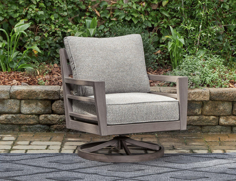Hillside Barn Outdoor Swivel Lounge with Cushion -  Chapter 11 Furniture (Lewiston, Maine)