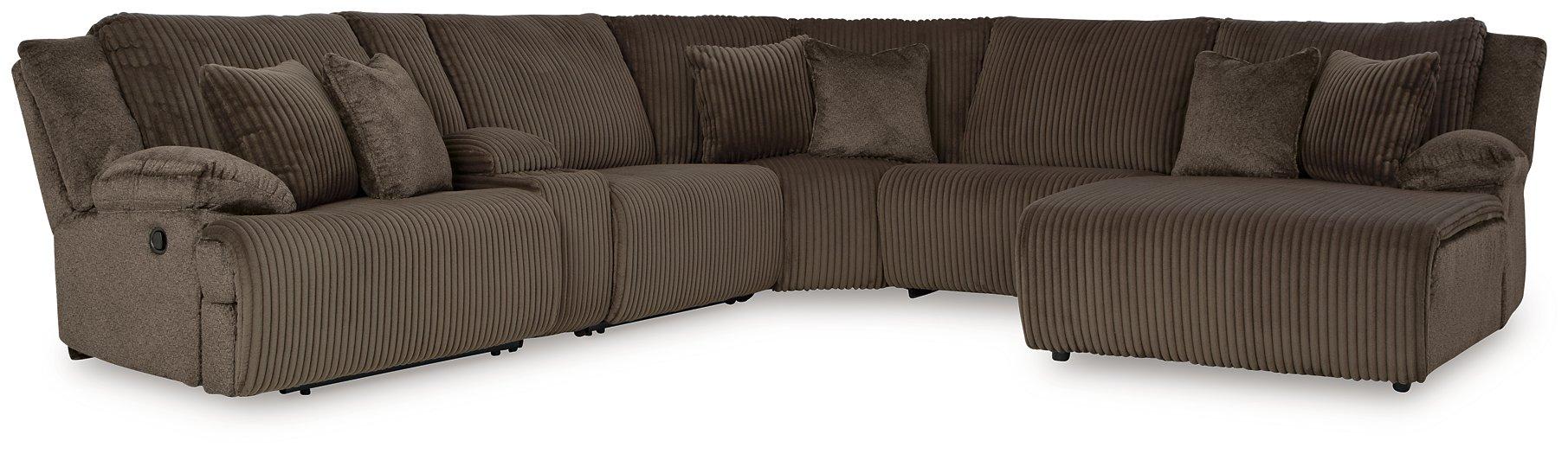 Top Tier Reclining Sectional with Chaise -  Chapter 11 Furniture (Lewiston, Maine)