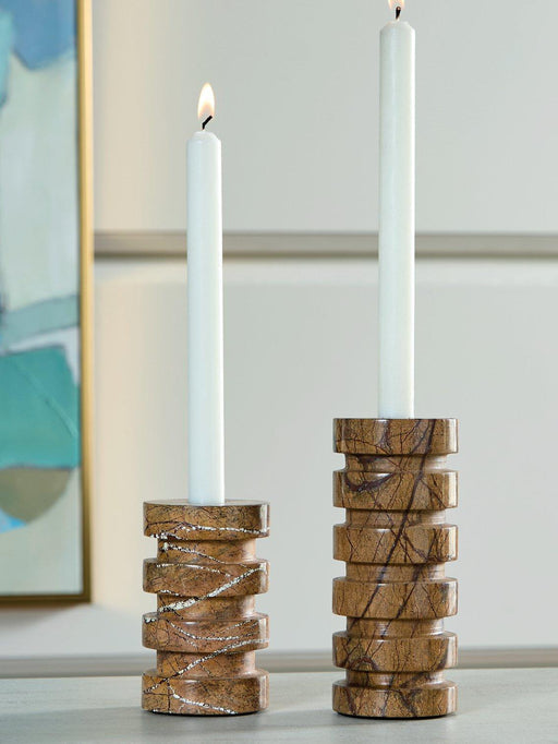 Emsleyfield Candle Holder Set (Set of 2) -  Chapter 11 Furniture (Lewiston, Maine)