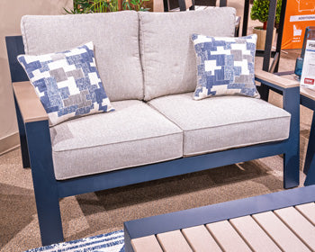 East Beach Outdoor Loveseat with Cushion -  Chapter 11 Furniture (Lewiston, Maine)