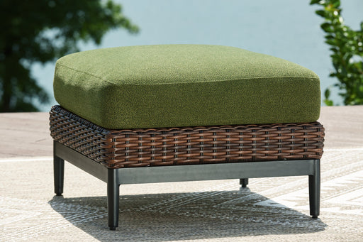 Horizon Hall Outdoor Ottoman with Cushion -  Chapter 11 Furniture (Lewiston, Maine)