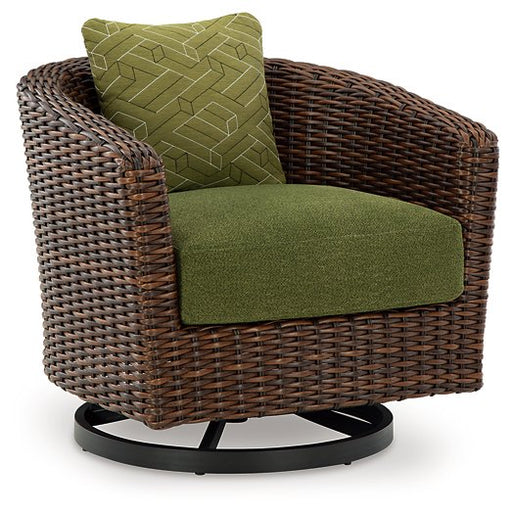 Horizon Hall Outdoor Swivel Lounge Chair with Cushion -  Chapter 11 Furniture (Lewiston, Maine)