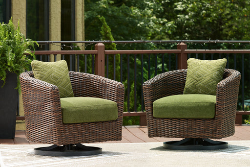 Horizon Hall Outdoor Swivel Lounge Chair with Cushion -  Chapter 11 Furniture (Lewiston, Maine)