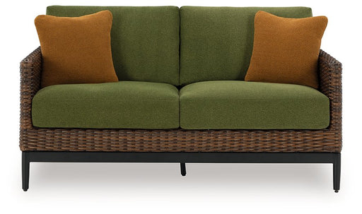 Horizon Hall Outdoor Loveseat with Cushion -  Chapter 11 Furniture (Lewiston, Maine)