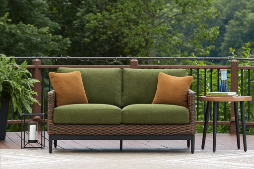 Horizon Hall Outdoor Loveseat with Cushion -  Chapter 11 Furniture (Lewiston, Maine)
