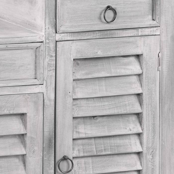 Sunset Trading Cottage Wood Sideboard | Natural Limewash Solid Wood | Fully Assembled Glass Display Cabinet -  Chapter 11 Furniture (Lewiston, Maine)