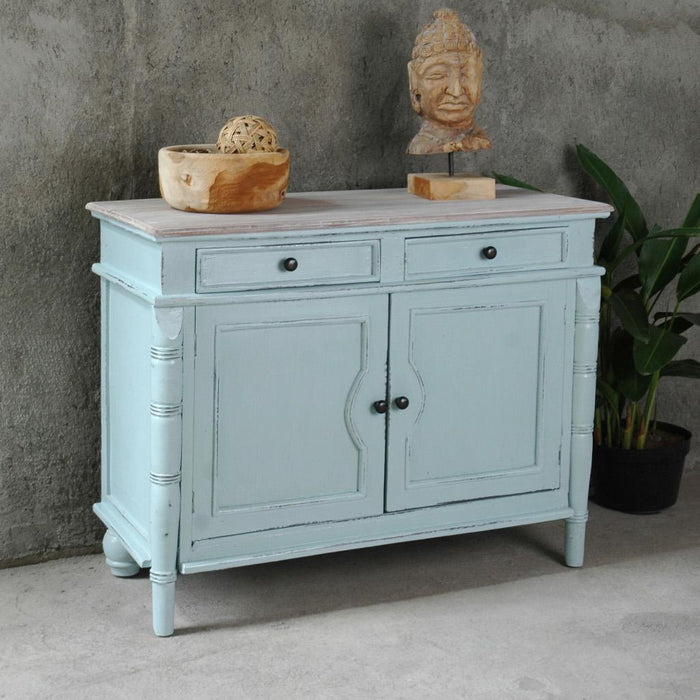 Sunset Trading Cottage Buffet Cabinet | Sky Blue/Natural Limewash Solid Wood | Fully Assembled Sideboard -  Chapter 11 Furniture (Lewiston, Maine)