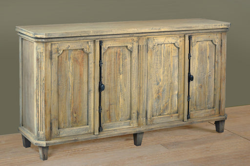 Sunset Trading Cottage 71" Panel Door Credenza | Driftwood Brown Solid Wood Sideboard | Fully Assembled Cabinet -  Chapter 11 Furniture (Lewiston, Maine)
