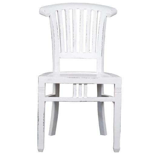 Sunset Trading Cottage Slat Back Dining Chairs | Set of 2 | Distressed White Solid Wood | Fully Assembled Sidechairs -  Chapter 11 Furniture (Lewiston, Maine)