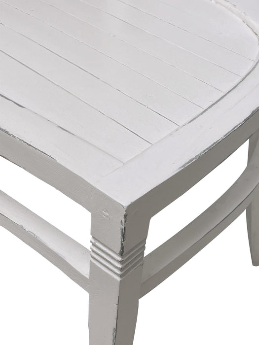 Sunset Trading Cottage Slat Back Dining Chairs | Set of 2 | Distressed White Solid Wood | Fully Assembled Sidechairs -  Chapter 11 Furniture (Lewiston, Maine)