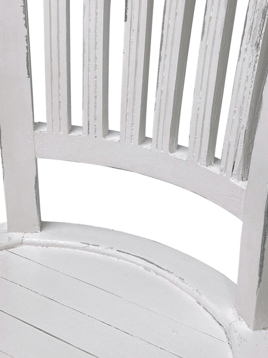 Sunset Trading Cottage Slat Back Dining Chairs | Set of 2 | Distressed White Solid Wood | Fully Assembled Sidechairs -  Chapter 11 Furniture (Lewiston, Maine)