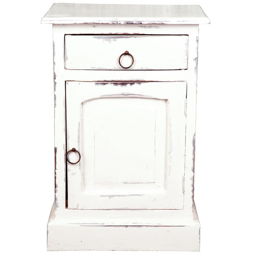 Sunset Trading Cottage Nightstand | Distressed White Solid Wood | Fully Assembled End Table -  Chapter 11 Furniture (Lewiston, Maine)