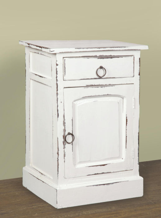 Sunset Trading Cottage Nightstand | Distressed White Solid Wood | Fully Assembled End Table -  Chapter 11 Furniture (Lewiston, Maine)