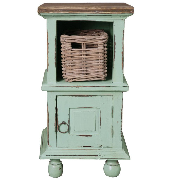 Sunset Trading Cottage End Table with Basket -  Chapter 11 Furniture (Lewiston, Maine)