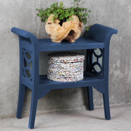 Sunset Trading Cottage Blue Accent Table Console | Navy Blue Solid Wood | Fully Assembled Server -  Chapter 11 Furniture (Lewiston, Maine)
