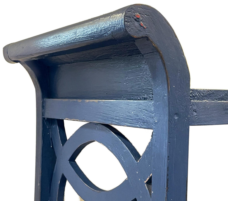 Sunset Trading Cottage Blue Accent Table Console | Navy Blue Solid Wood | Fully Assembled Server -  Chapter 11 Furniture (Lewiston, Maine)