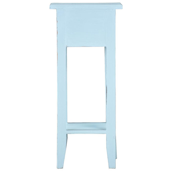 Sunset Trading Cottage Narrow Side End Table | Sky Blue Solid Wood | Fully Assembled Small Nightstand -  Chapter 11 Furniture (Lewiston, Maine)