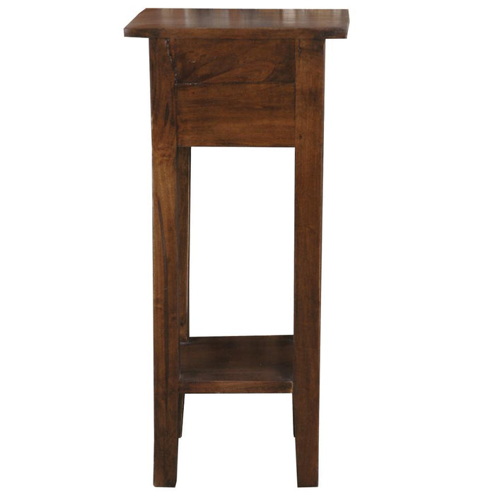 Sunset Trading Cottage Narrow Side End Table | Java Brown Solid Wood | Fully Assembled Small Nightstand -  Chapter 11 Furniture (Lewiston, Maine)